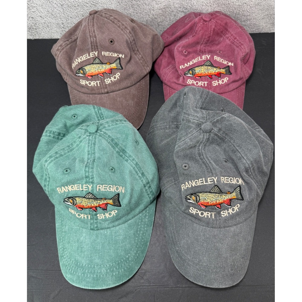 Adams Hat Bundle Unisex OSFA Multi Color Rangeley Region Sport Shop Trout 4 Pack